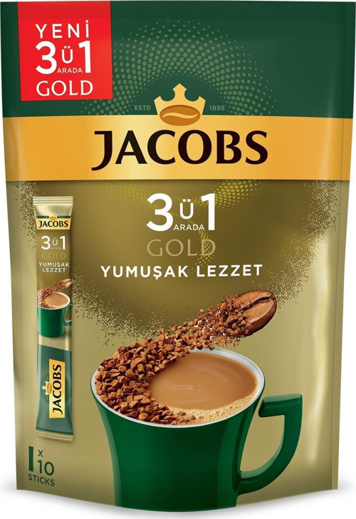 3Ü1 Arada Gold Yumuşak Lezzet Kahve 18 Gr X 10 Adet