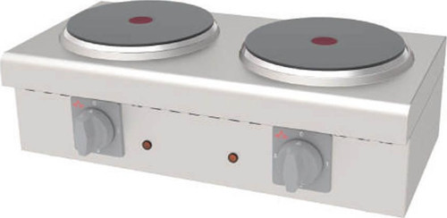 AEO-02 Set Üstü Mini Ocaklar Elektrikli - 2 pleytli - 380 V