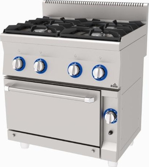 AGK-860 Gazlı 112 kg Kuzine 800x600x850 mm