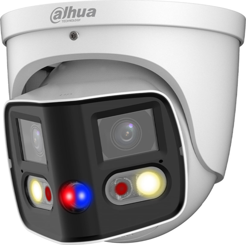 IPC-PDW3849-A180-AS-PV 2X4Mpix, 2,8mm Lens,H265+, 25Mt Gece Görüşü, IP67, Dahili Mikrofon, TiOC Duo Süper Geniş