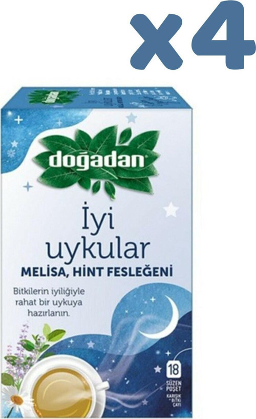 İyi Uykular Çayı Melisa ve Hint Fesleğeni x 4