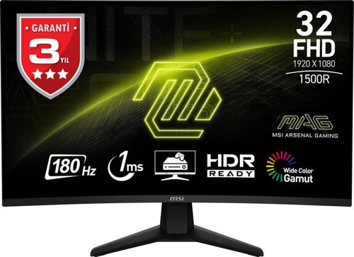 MAG 32C6 31.5" FHD CURVE VA 180HZ 1MS ADAPTIVE-SYNC GAMING MONITOR