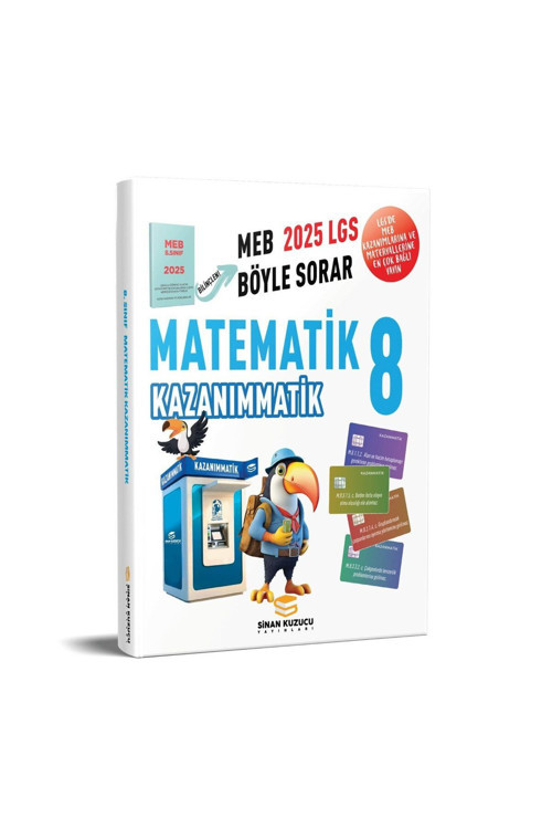 Sinan Kuzucu Yayınları 2025 Lgs 8. Sınıf Matematik Kazanımmatik Soru Bankası Sinan Kuzucu