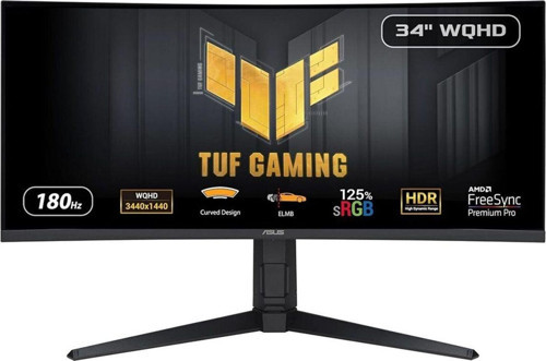 TUF Gaming VG34VQL3A 34 inç 180Hz 1ms WQHD Adaptive Sync VA Pivot Gaming Monitör