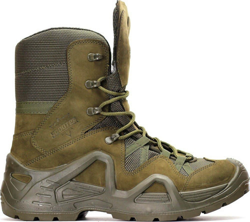 Erkek Su Geçirmez Nubuk Deri Askeri Tactical Bot Haki 1490