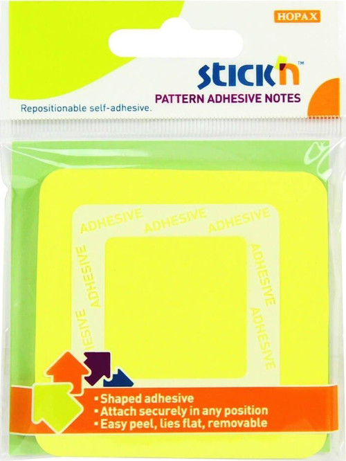 Stickn Yapışkanlı Not Kağıdı 70X70 Kare Şekilli Sarı 50 Yaprak 2154100