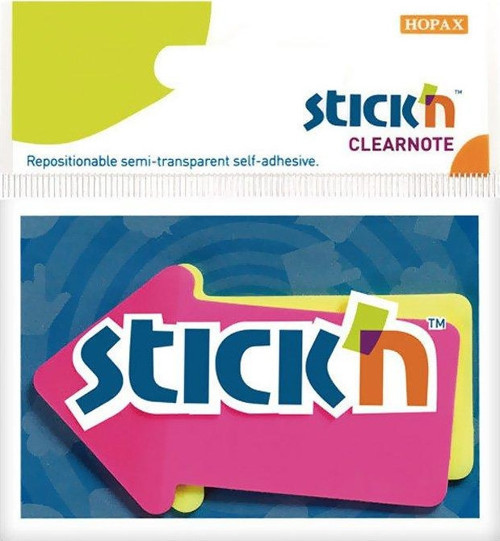 STİCK'N 21141 YAPIŞKANLI OK NOT KAĞIDI 50x76 60 YAPRAK 2 RENK