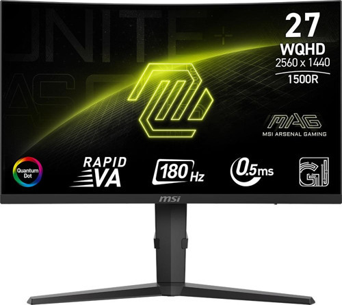 MAG 275CQRF QD E2 27 2560x1440 180Hz 0.5ms (GTG) HDMI DP Type-C Adaptive Sync Curved Gaming Mon