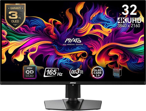 31.5" MAG 321UP QD-OLED 3840x2160 FLAT QD-OLED 165Hz 0.03MS GTG FREESYNC PREMIUM PRO GAMING