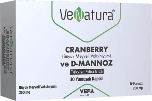 Cranberry Ve D-Mannoz Takviye Edici Gıda 30 Yumuşak Kapsül