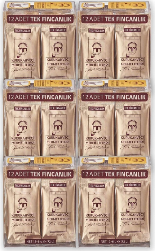 Türk Kahvesi 12*6 G Tek Içimlik Folyo Ambalaj X 6 Adet 8690627000310