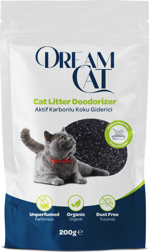 Aktif Karbonlu Kedi Kumu Koku Giderici 200 gr