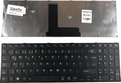 Toshiba Satellite Pro C70-B-301 Klavye Siyah K-T26