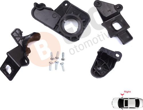 Citroen C5 MK2 MK3 RD TD RW X7 2008-2017 6212F1 İçin Sağ Ön Far Ayak Tamir Seti
