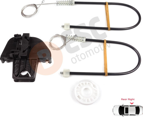VW Touran MK1 1T1 1T2 1T3 2003-2015 1T0839462 İçin Arka Sağ Kapı Cam Kriko Tamir Seti