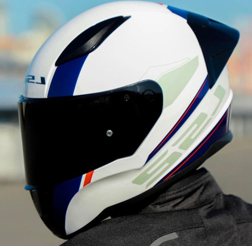 Rapid 2 Driveway Race Full Face Motosiklet Kaskı Yarış Spoiler + Siyah Vizörlü