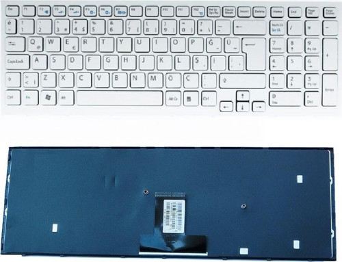 Sony Vaio Pcg-71211M, Pcg-71212M Çerçeveli Beyaz Klavye K-So8