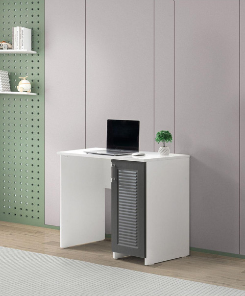 Avm 24 Kartal Çalışma Masası Alt Ünite Beyaz - Antrasit Mdf Kapak 90 x 50 x 75 cm