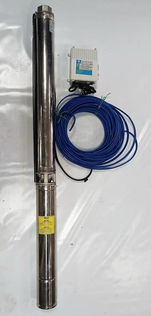 Impo Sk 402/14 Krom Başlıklı Derin Kuyu 1 Hp Monofaze Motorlu 25 mt Kablolu Panolu Dalgıç Pompa