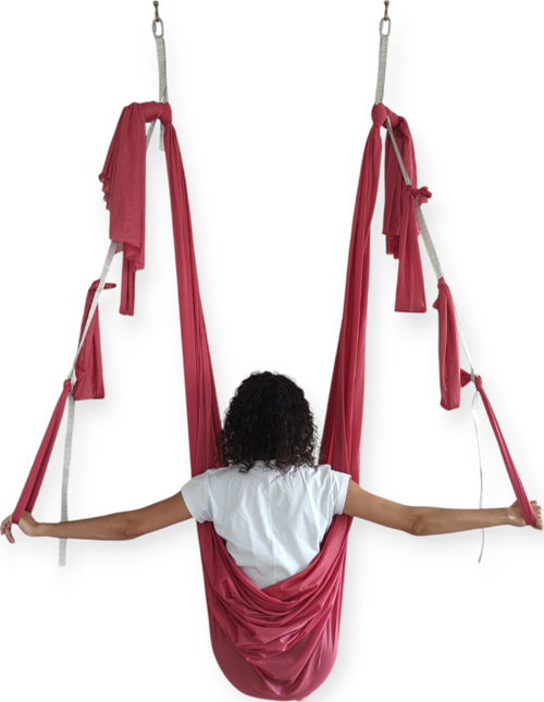Nana Aerial Fly Antigravity Profesyonel Swing Gül Kurusu Yoga Hamak Seti