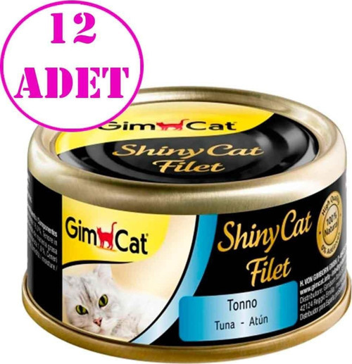 Shinycat Kıyılmış Tuna Balıklı Kedi Konservesi 70 Gr 12 AD