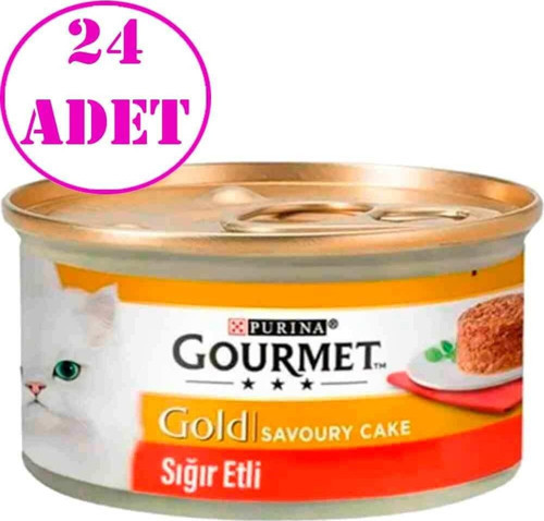 Gold Savoury Sığır Etli Yetişkin Kedi Konservesi 85 gr 24 AD