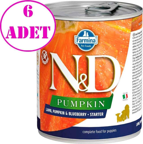 Pumpkin Balkabaklı Kuzulu Yavru Köpek Konservesi 285 Gr 6 AD
