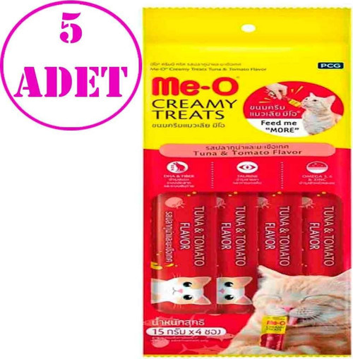 Meo Ton Balıklı Domatesli Krema Kedi Ödülü Kedi Çorbası 4x15 gr 5 AD
