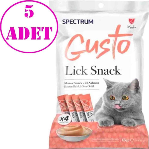 Gusto Somon Balıklı Krema Kedi Ödül Maması 15 gr (4'lü) 5 AD