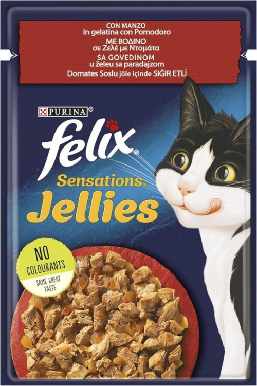 Felix Sensation Tavuk Havuç Jel Pouch Kedi Konservesi 85 Gr - 26 Adet