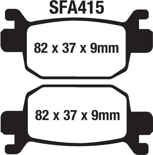 Arka Fren Disk Balatası Sfa415 Newlight 125 Pro; Arora Max-T, Beatrix; Kanuni Seha 125-150