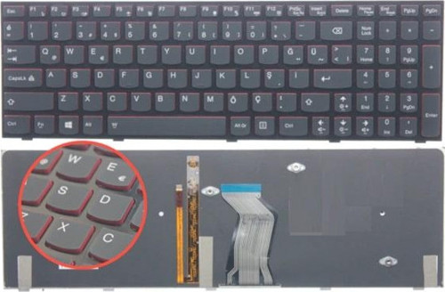 Lenovo Ideapad Y500 59-352499 Klavye Işıklı K-L14