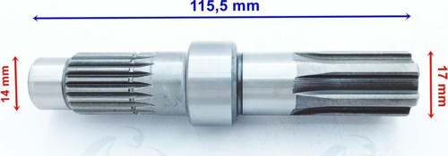 Scooter Şanzıman Çıkış Mili Cg Uyumlu 115,5 Mm 6 Kanallı Öm