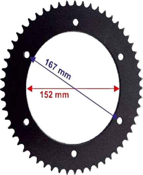 Yamaha Uyumlu Wr 125 Arka Dişli 428-56T İç 152X6 Delikli Ind Öm