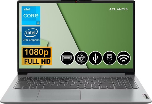 Ideapad i3 1215U 8GB 1TB M.2 SSD 82QD00GMTX ATL3 15.6'' FDOS Taşınabilir Bilgisayar