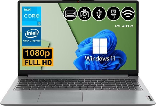 Ideapad i3 1215U 8GB 256GB M.2 SSD 82QD00GMTX ATL13 15.6'' W11Pro Taşınabilir Bilgisayar