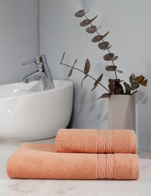 Silky Touch Triline Somon 2'li Banyo Havlu Seti
