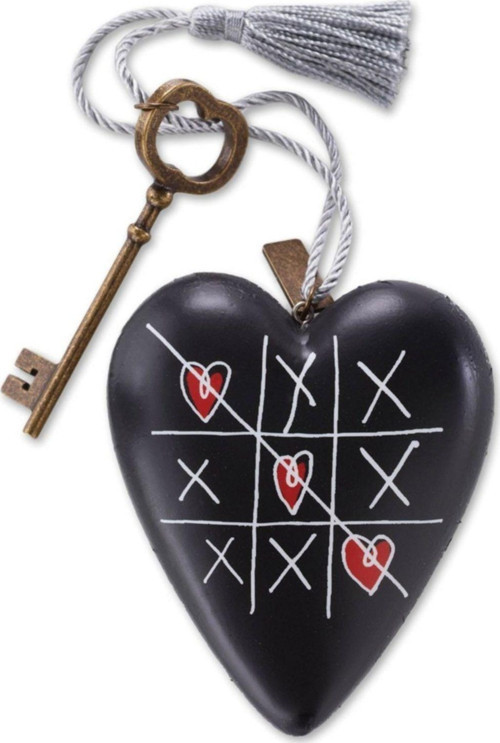 Art Heart Kalpli 3 Taş Kalp Şeklinde Dekoratif Biblo