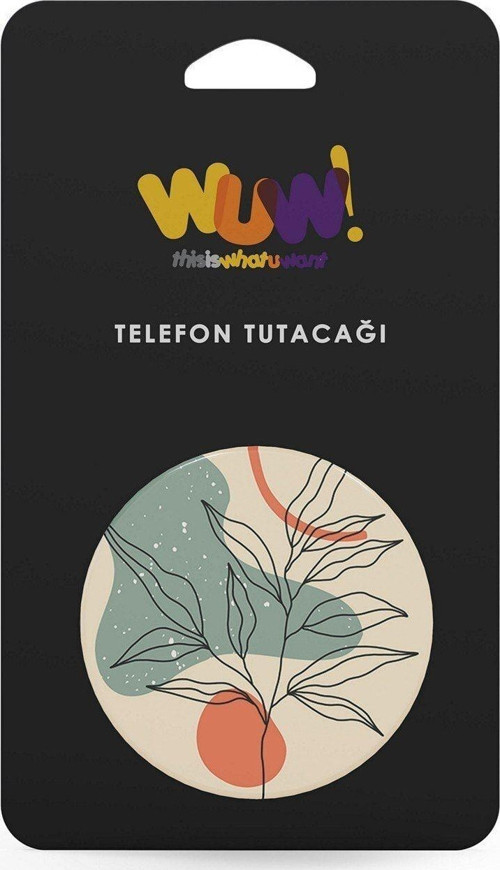 Soyut Çizim Çiçek Desenli Damla Etiketli Popsoket Telefon Tablet Tutucu Standı