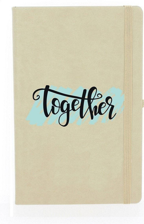 Beraber Çizgili 13X21 Termo Deri Lastikli Krem Tarihli Çizgili Defter