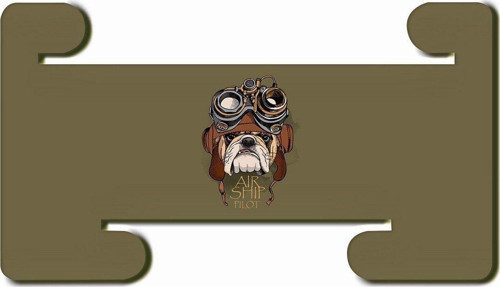 Air Pilot Ingiliz Bull Dog Mdf Yatay Ve Dikey Baskılı Tablet Tutucu Stand