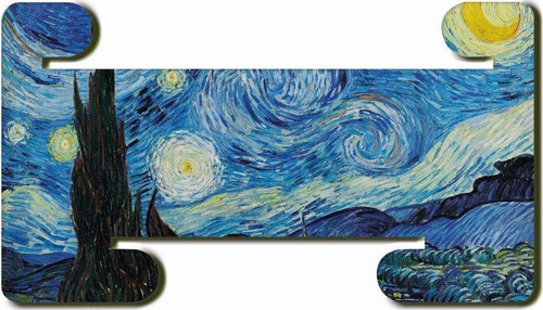 Van Gogh Starry Night Yıldızlı Gece Mdf Yatay Ve Dikey Baskılı Tablet Tutucu Stand