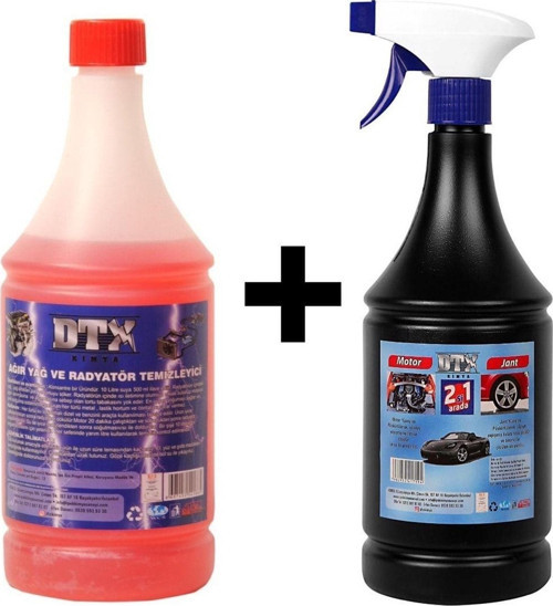 Ağır Yağ Sökücü 1 Litre & Motor Jant Yıkama Sıvısı 1 Lt