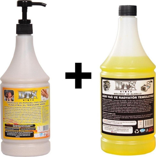 Granürlü El Temizleme Kremi ( Sabunu ) 1 Kg & Alkollü Intercooler Temizleme Sıvısı 1 Lt