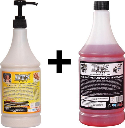 Granürlü El Temizleme Kremi ( Sabunu ) 1 Kg & Alkollü Intercooler Temizleme Sıvısı 500 Ml