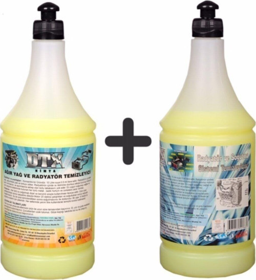 Ağır Yağ Sökücü Radyatör Temizleme Ilacı 1 Litre & Solventli Radyatör Temizleme Sıvısı 1 Lt