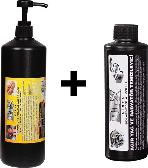Ponza'Lı (Talaşlı) El Temizleme Kremi ( Sabunu) 1 Kg & Alkollü Intercooler Temizleme Sıvısı 1 Lt