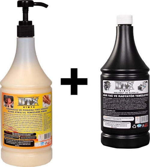 Kumlu El Temizleme Kremi ( Sabunu) 1 Kg & Alkollü Intercooler Temizleme Sıvısı 500 Ml