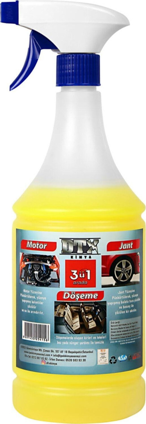 Döşeme Jant Ve Motor (Konsantre 1/5) Temizleme Sıvısı Yağ Sök. 1 Litre