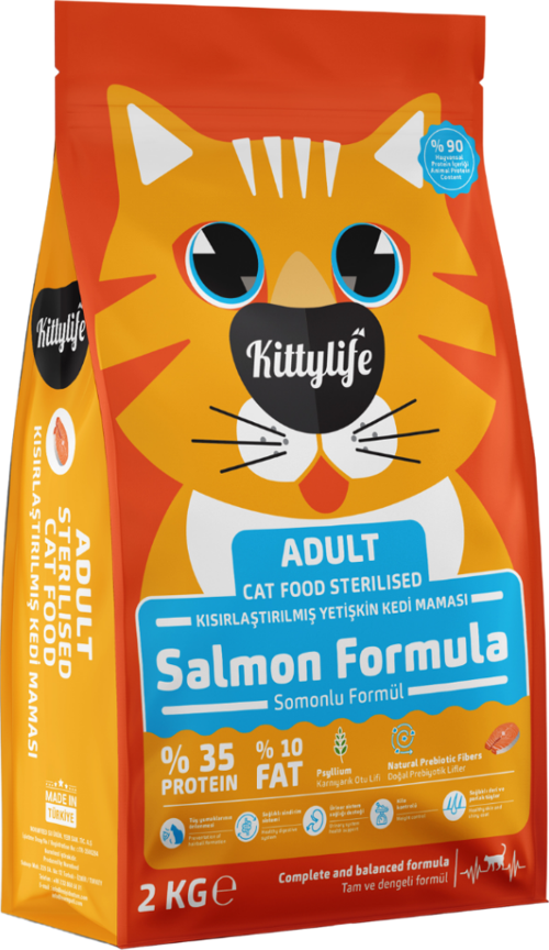 Sterilised Somonlu Kısırlaştırılmış Kedi Maması 2 Kg